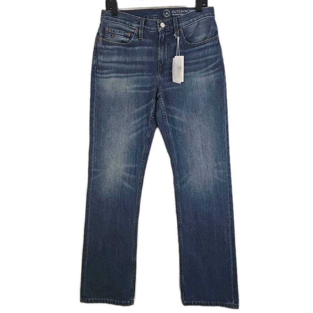 Outerknown ~Men's 29×30~ Blue Denim Sea Jeans The Dunes Straight Organic Cotton.